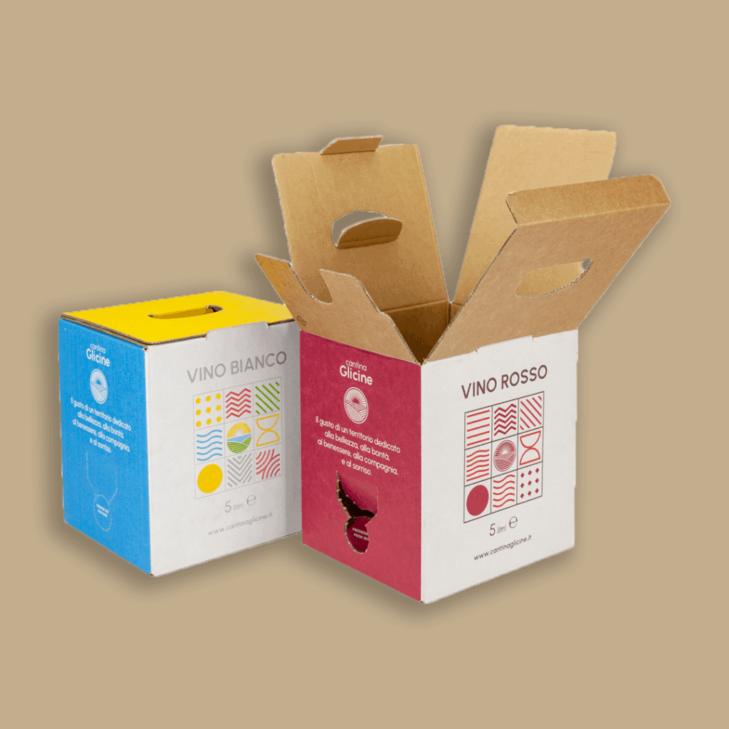 scatola per vino in busta 5 litri