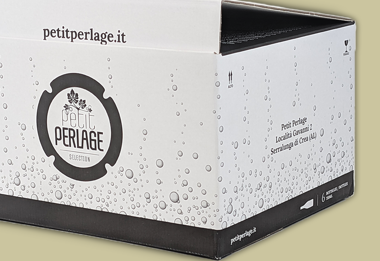 scatola quiky per bottiglie di champagne