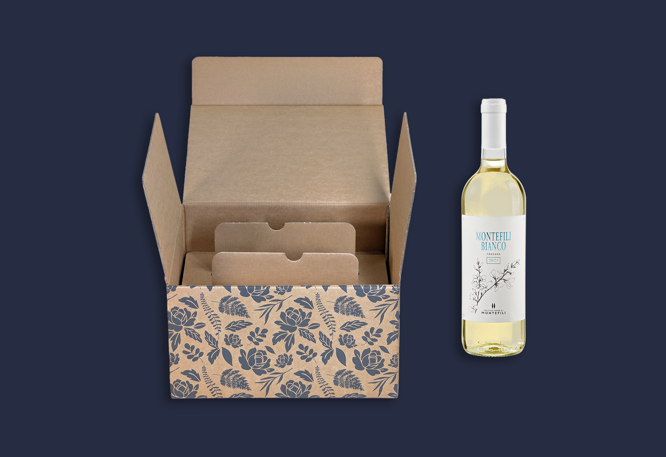 scatola quiky® per 6 bottiglie di vino