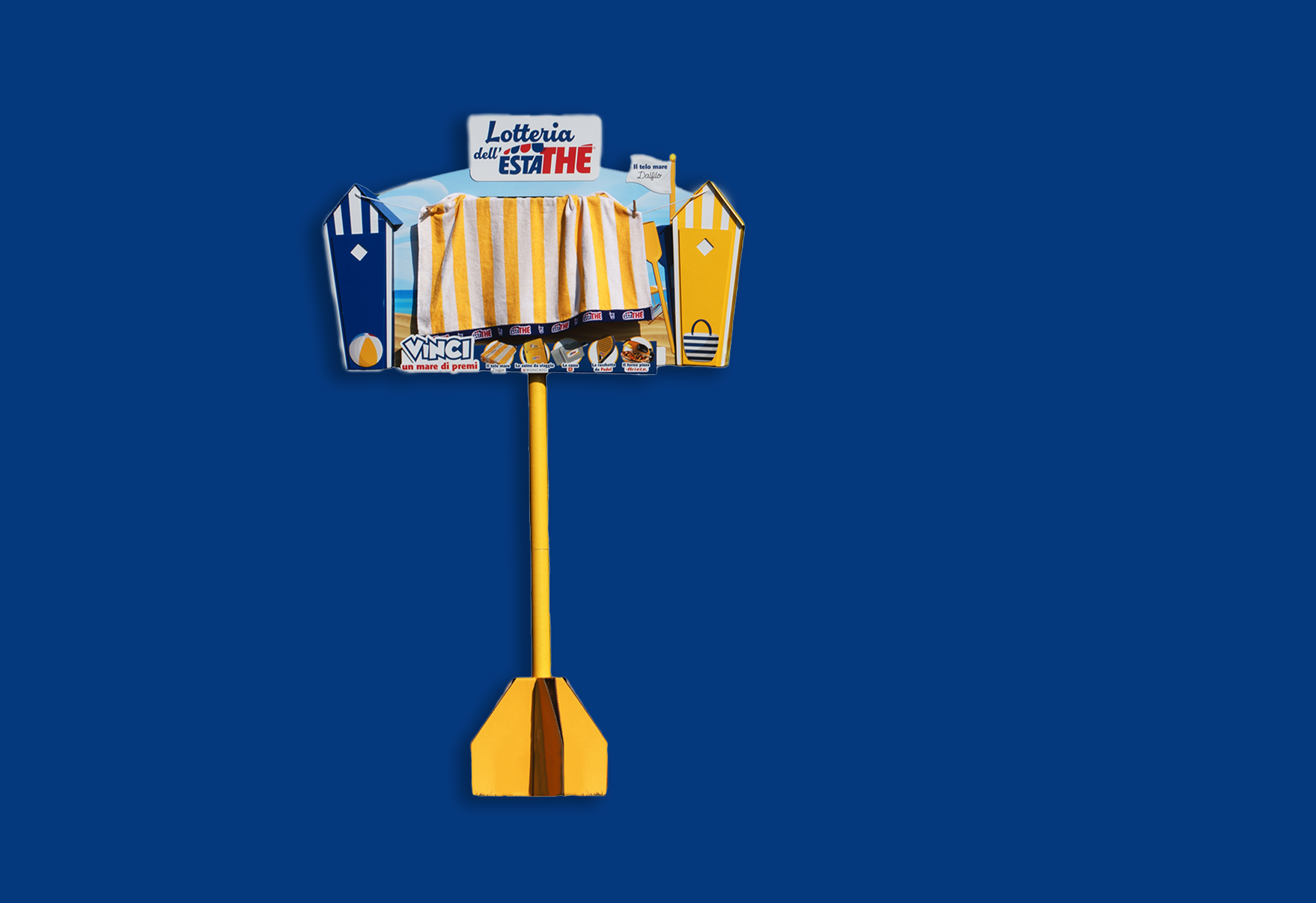 espositore da terra point of purchase estathe ferrero