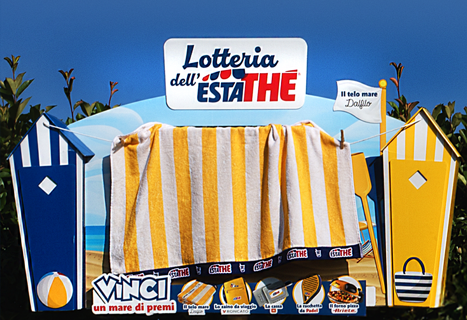 espositore da terra point of purchase estathe ferrero