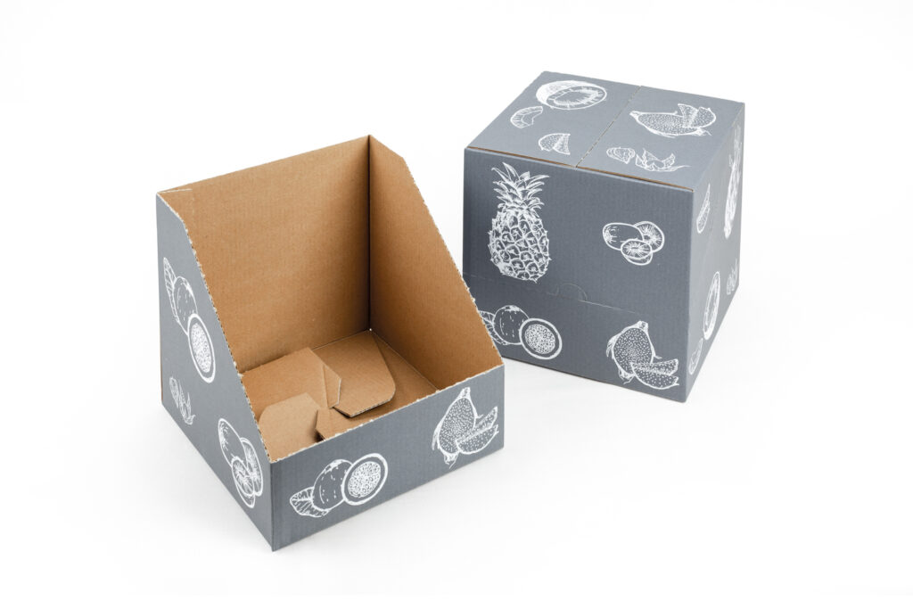 easy open box for food products, box with auto-lock bottom